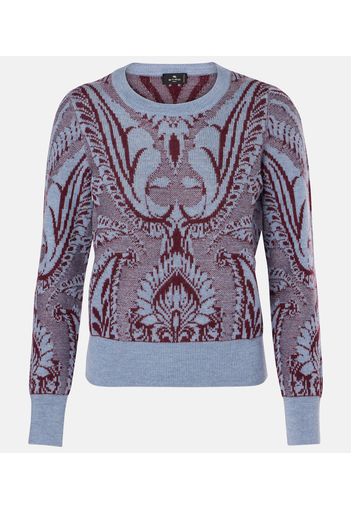 Pullover in jacquard di lana