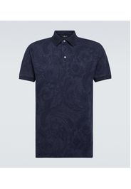 Polo in cotone con stampa paisley