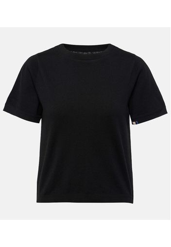 T-shirt Tina in cotone e cashmere