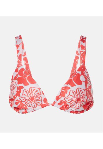 Top bikini Mary con stampa floreale