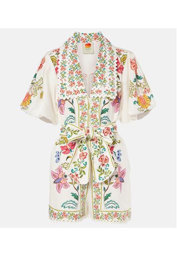 Jumpsuit corta Floral Insects