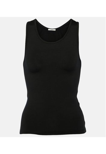 Tank top Pari in jersey di misto seta