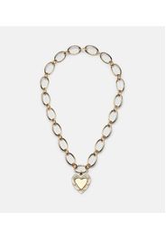 Collana Love Heart Token in oro 18kt con diamanti