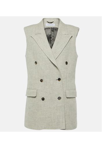 Gilet Mayte in cashmere e lino