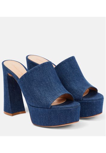 Mules Holly in denim con platform