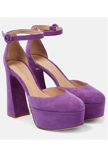 Pumps Vernice in suede con platform