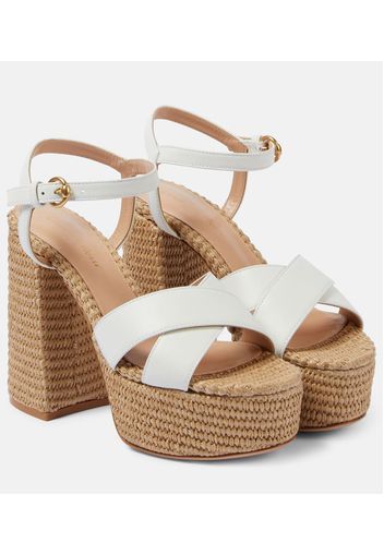 Sandali in pelle con platform