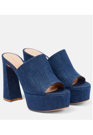 Mules Holly in denim con platform