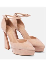 Pumps Vertigo in suede con plateau