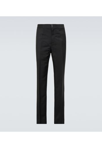 Pantaloni sartoriali in lana e mohair