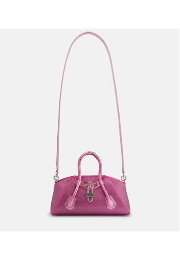 Borsa Antigona Stretch Mini in pelle con cristalli