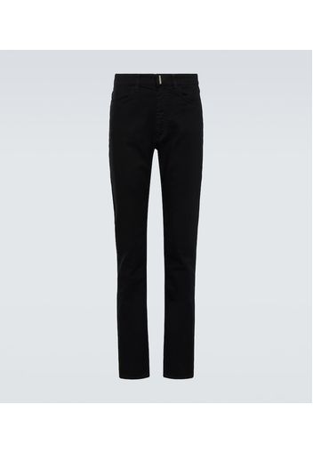 Pantaloni slim in cotone