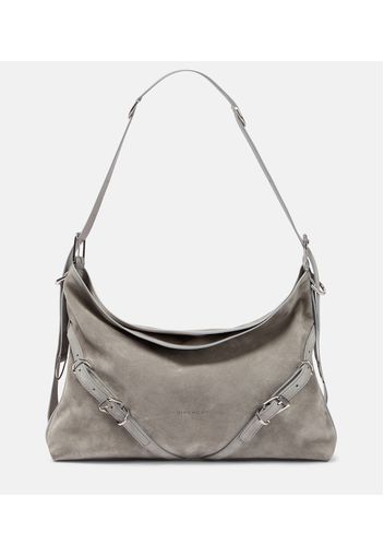 Borsa a spalla Voyou Medium in suede