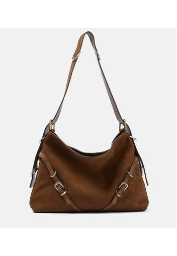 Borsa a spalla Voyou Medium in suede