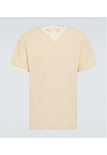 T-shirt in jacquard di misto cotone 4G