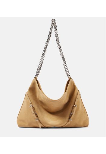 Borsa a spalla Voyou Medium in suede