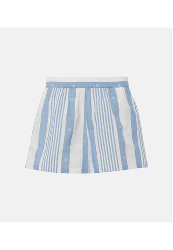 Shorts in cotone e lino