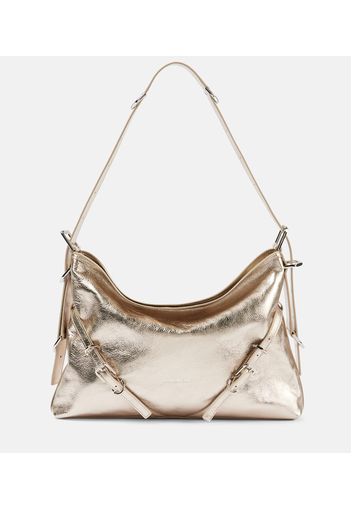 Borsa Voyou Medium in pelle metallizzata