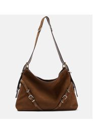 Borsa a spalla Voyou Medium in suede