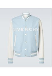 Giacca varsity in misto lana e pelle