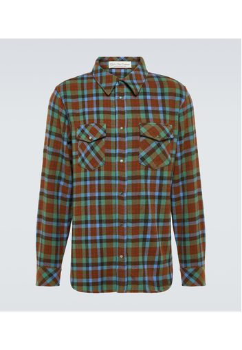 Camicia Moss in tartan di cashmere