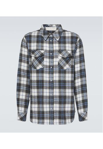 Camicia in tartan di cashmere