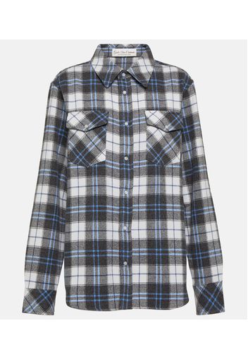 Camicia in tartan di cashmere