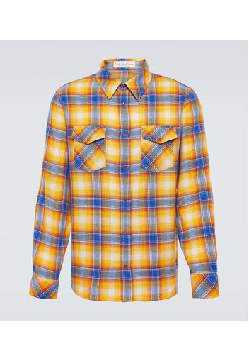 Camicia in tartan di cashmere