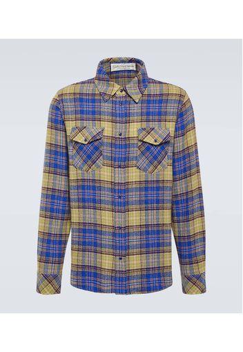 Camicia in tartan di cashmere