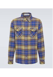 Camicia in tartan di cashmere