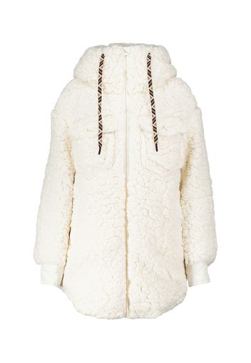 Giacca Cocoon in shearling sintetico