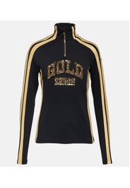 Pullover Globet con mezza zip e logo