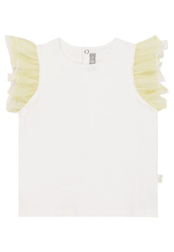 Baby - T-shirt in cotone e tulle