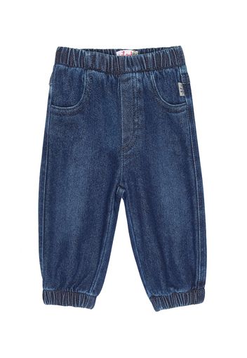 Baby - Pantaloni in chambray di misto cotone