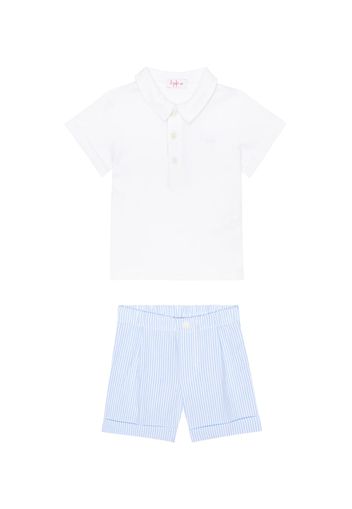 Baby - Set di polo e shorts in cotone