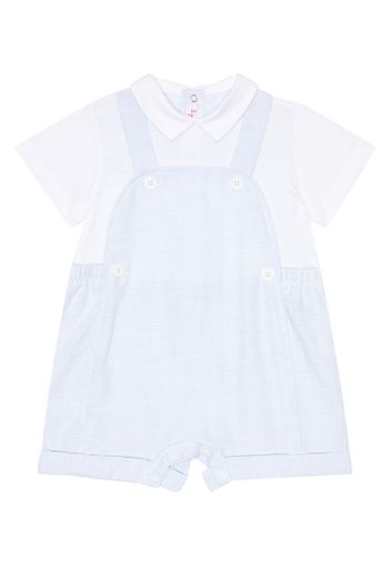 Cotton-blend playsuit