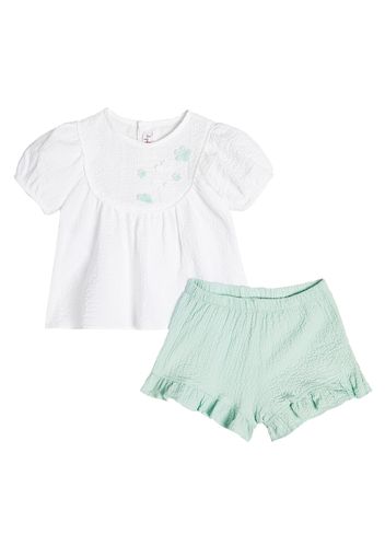 Baby - Top e shorts in cotone