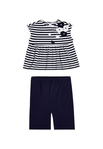 Baby - Top e pantaloni in cotone a righe