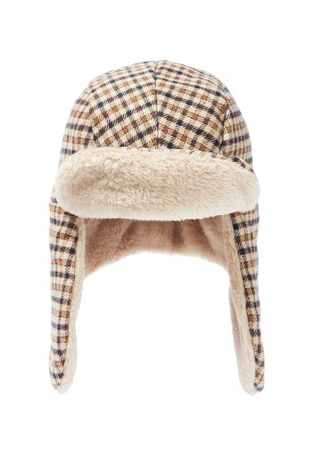 Cappello in misto cotone a quadri