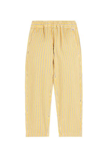 Pantaloni in twill di cotone a righe