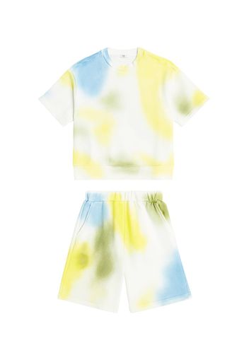 T-shirt e shorts in cotone tie-dye