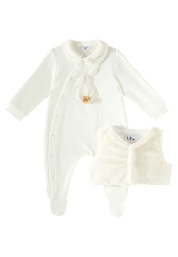 Baby - Tutina e gilet in misto cotone