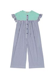 Jumpsuit in misto cotone a righe