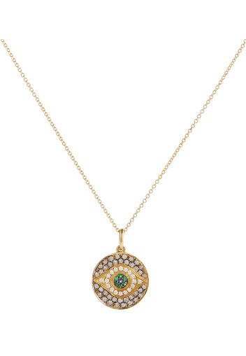 Collana Little Dawn in oro 18k con diamanti e zaffiri