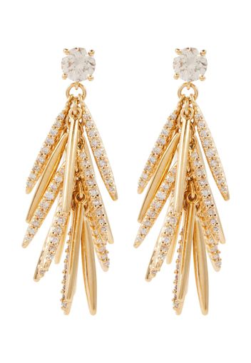 Orecchini Grass Sunshine Drop in oro giallo 18kt con diamanti