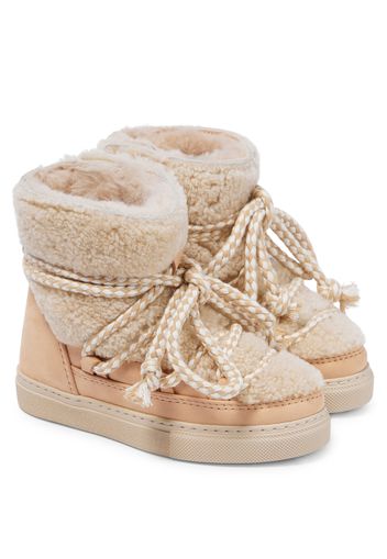 Stivaletti Curly in shearling e suede