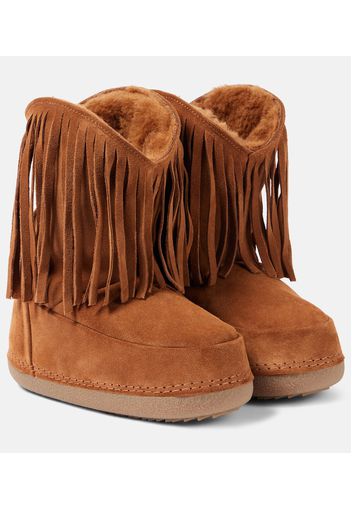 Stivali doposci Cowboy Fringes in suede