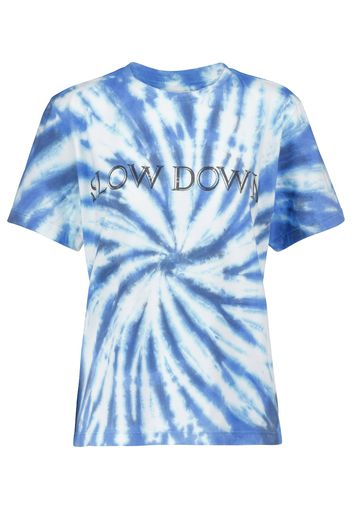 T-shirt Zewel a stampa tie-dye in cotone