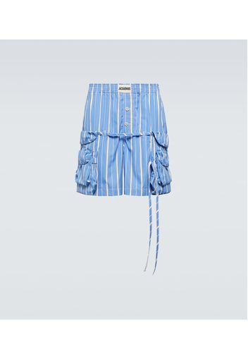 Shorts Trivela in cotone a righe