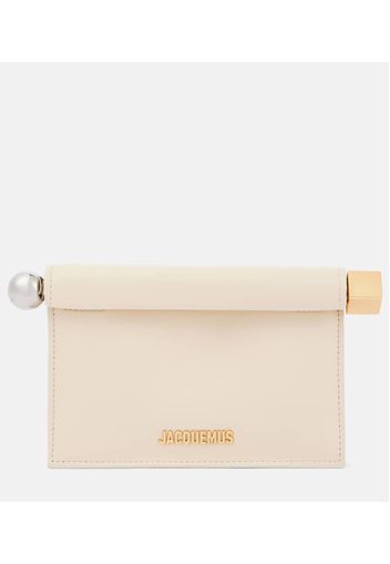 Clutch Rond Carré in pelle